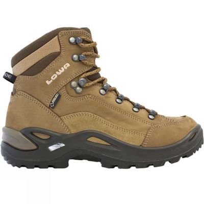 Botas Lowa Renegade GTX Mid Narrow Mujer - Marrones - Chile OYV861950